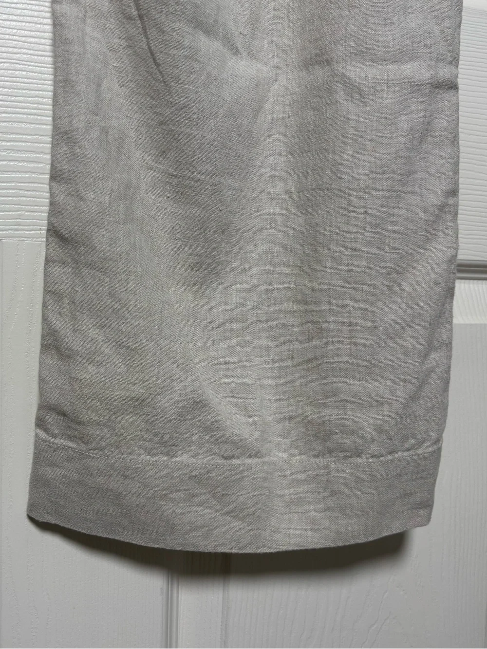 The Vermont Country Store Linen Blend Pants Men 2X Beige Pull On Resort Casual